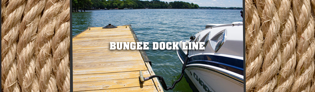 Why Should I Use Bungee Dock Ties Instead of Rope Dock Lines?  We often  get asked, ”why should I use a bungee dock tie instead of a rope dock  line?” So