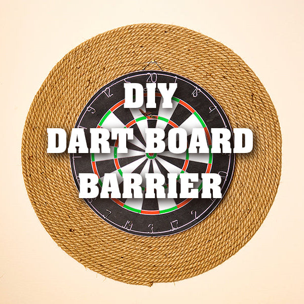 DIY ½" Jute Dart Board Barrier
