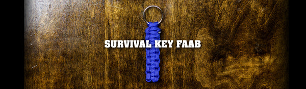 Easy Paracord Survival Key Faab