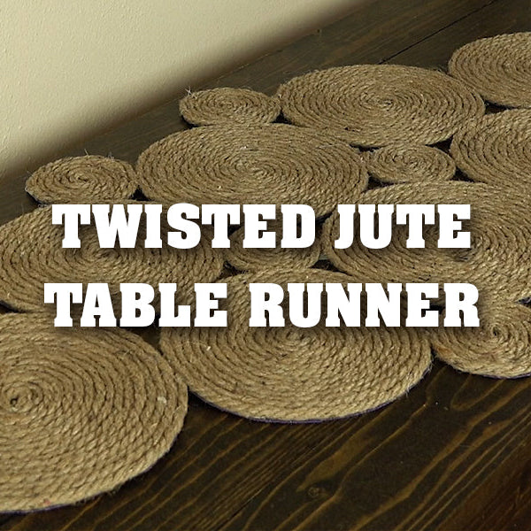 Twisted Jute Rope Table Runner Tutorial