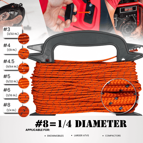 #8 (1/4") / 10 ft SK-SBPC-8x10ft SGT KNOTS