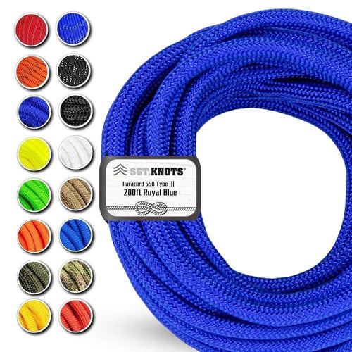 200 ft / Royal Blue / 5/32 in (4mm) SKPCELW-200-RoyalBlue SGT KNOTS Paracord