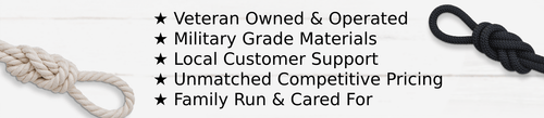 Veteran Owned & Operated, Unmatched Competitive Pricing, Local Customer Support, Military Grade Materials, Family Run & Cared For