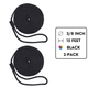 3/8 inch / 15 feet - 2 Pack / Black SK-SBDL-38x15-Black2Pack SGT KNOTS Dock Line