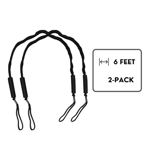 6ft  Bungee Dock Line  2-Pack SKBDL-6ft-Black2Pack SGT KNOTS Bungee