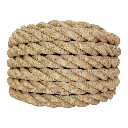 Sgt Knots Twisted ProManila - UnManila, Twisted 3 Strand, Lightweight Synthetic Rope for DIY Projects, Marine, Commercial (1.5 x 25ft)
