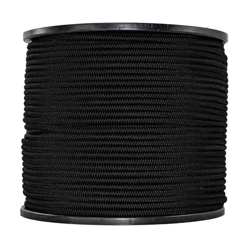 Golberg Black Shock Cord, Bungee Cord - (1/8 Inch x 25 Feet) 
