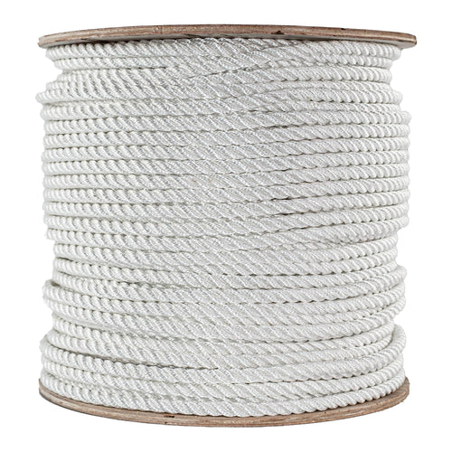 Sgt Knots Twisted Nylon Rope (3/8 inch) Multipurpose Utility Line - Rot, Alkali, Chemical, Weather Resistant - Crafts, DIY Projects, Towing, Dock