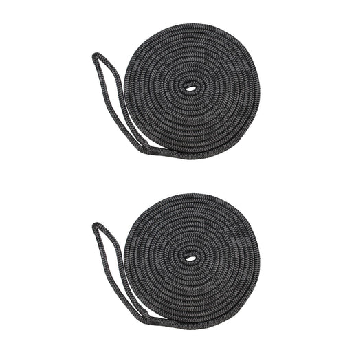 1/2 in / 20 ft - 2 pack / Black SK-DBDL-12x20-Black2pac SGT KNOTS Double Braid Rope