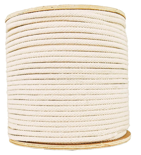 100% Natural Cotton Rope (1 in x 100 ft) Thick White Rope for