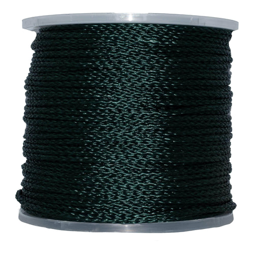 Sgt Knots Lightweight Hollow Braid Polypropylene Rope - Moisture & Chemical Resistant (3/16 x 1000ft, Black)