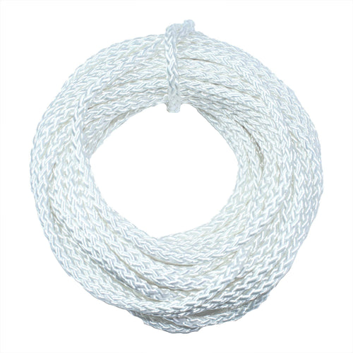 1/4 in. x 50 ft. White Polypropylene Diamond Braid Rope