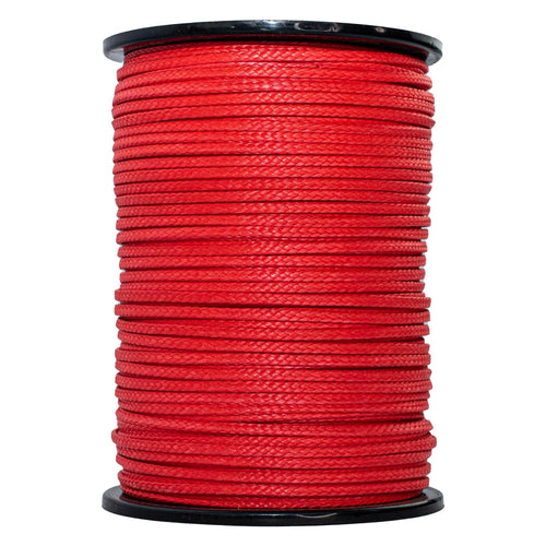 Shock Cord - Red 1/8 Inch x 25 Feet Marine Grade With Two
