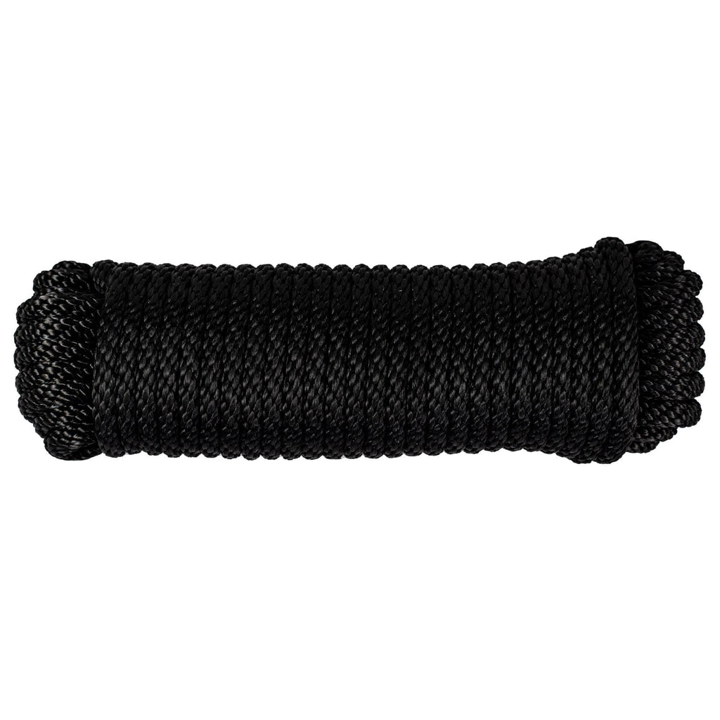 5/16 Hollow Braid Polypropylene Rope Black