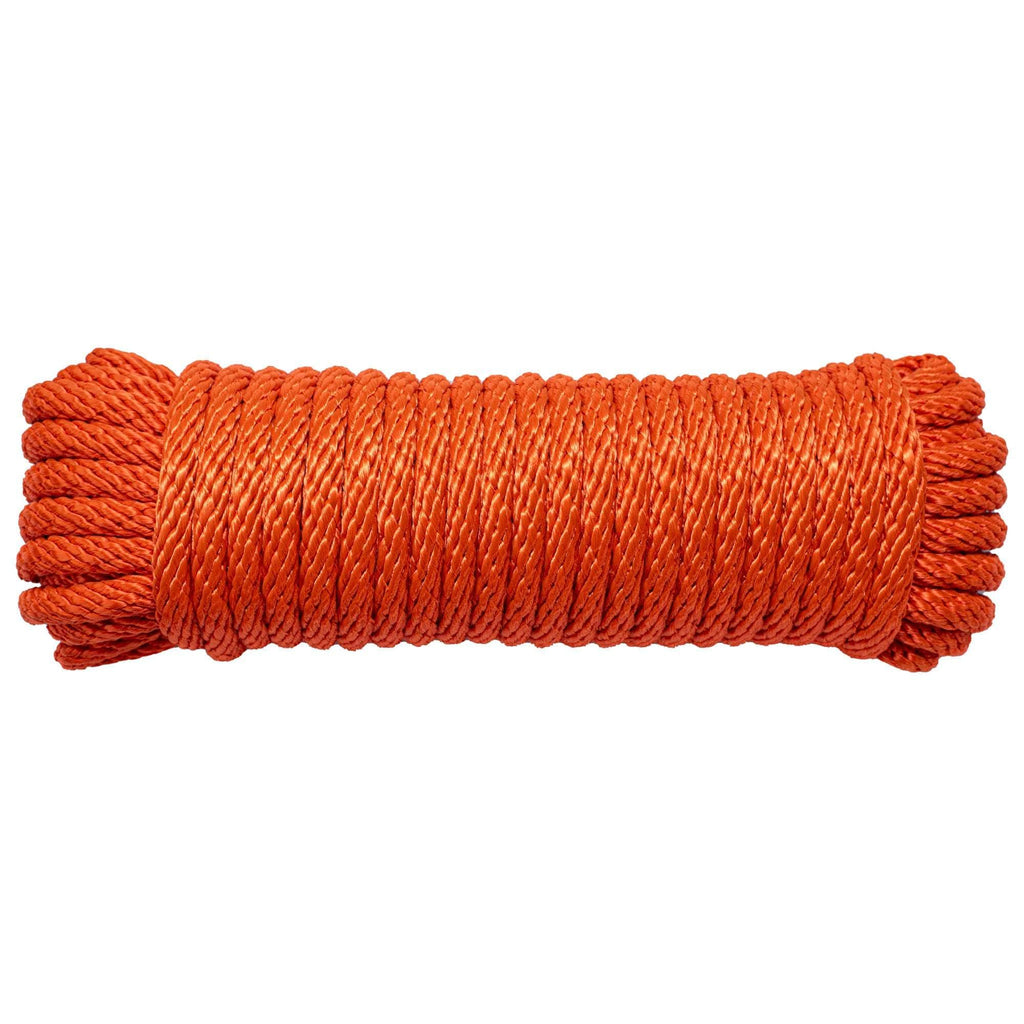 SGT KNOTS Solid Braid Nylon Utility Rope - Multipurpose Smooth