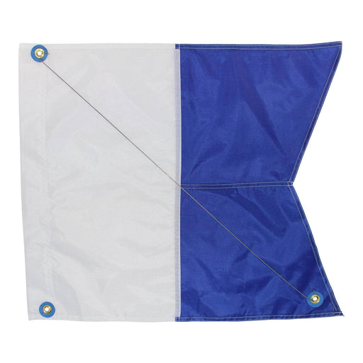 14 in / 18 in - Stiffener / Blue and White SK-NAF-14x18-Stiff SGT KNOTS Dive Flag