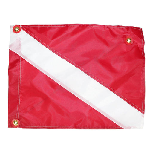 14 in / 18 in - Stiffener / Red and White SK-NDF-14x18-Stiff SGT KNOTS Dive Flag