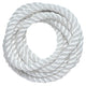 3/4 in / 10 ft / White SK-TP-34x10ft-White SGT KNOTS Twisted Rope