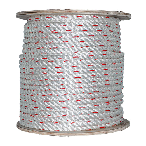 Sgt Knots Poly Dacron Rope (3/4 inch) Twisted 3 Strand Line with Polyolefin Core