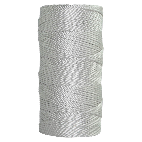White Braided Nylon Twine; Size 48; 425 ft/lb; 1 pound spool - Delta Net  and Twine