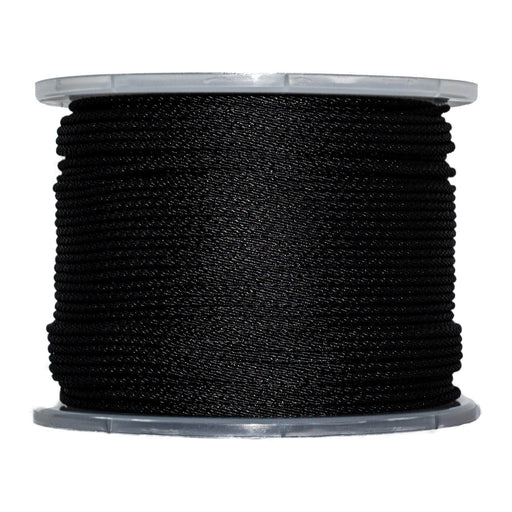 (#4) 1/8 in / 500 ft / Black SK-SBP-18x500-Black SGT KNOTS Solid Braid Rope