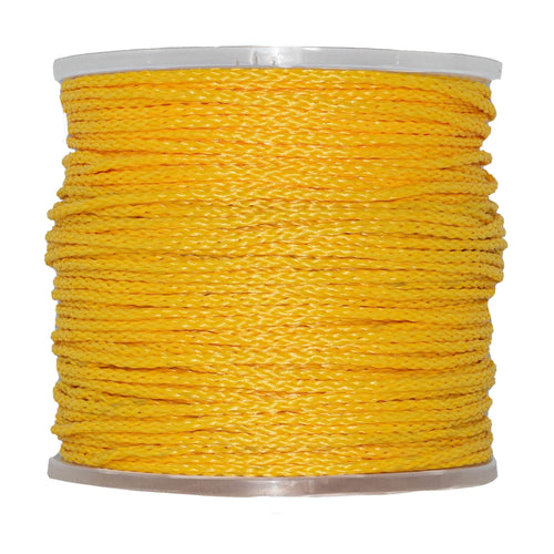 Sgt Knots Lightweight Hollow Braid Polypropylene Rope - Moisture & Chemical Resistant (1/4 x 1000ft, Orange)