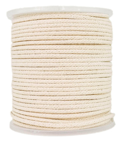 Sash Cord - White #10 Cotton and Nylon Rope - 5/16 Inch x 100 Ft Rope