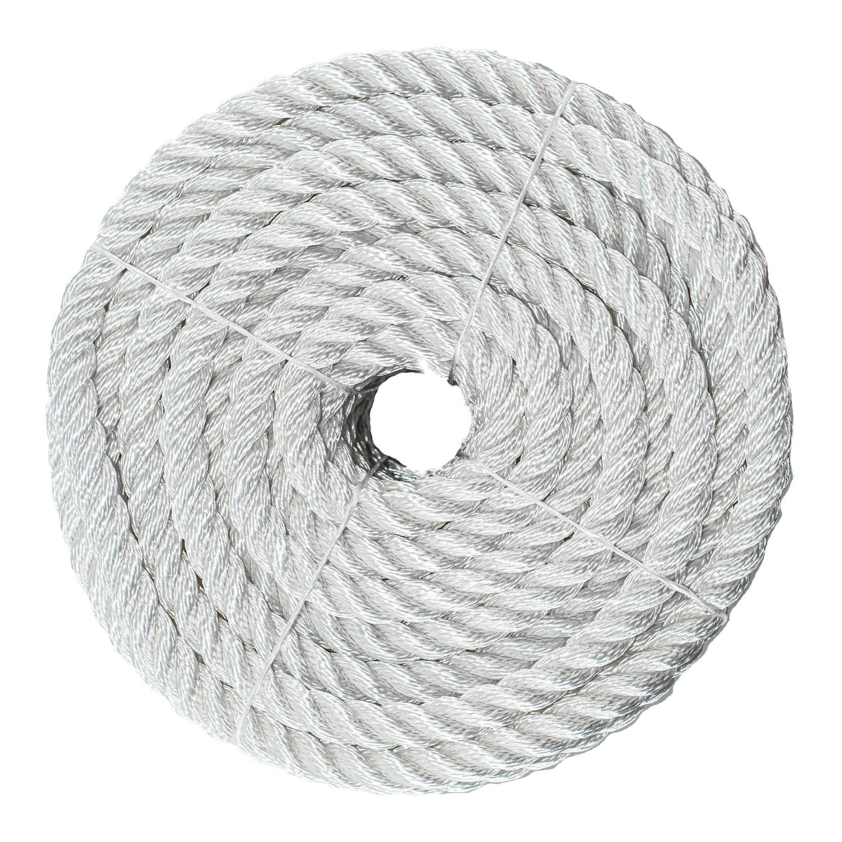  Twisted 100% Nylon Rope, 4 Stage, 3-Strand High-Strength  Anchor Line, Dock Line