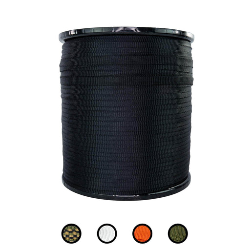 5/8 in / 3000 ft / Black SK-Flat-58x3000-Black SGT KNOTS Webbing