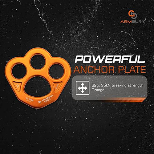 82mm x 88mm / Orange ARM-Rig-SPlate-Orange SGT KNOTS Climbing Gear