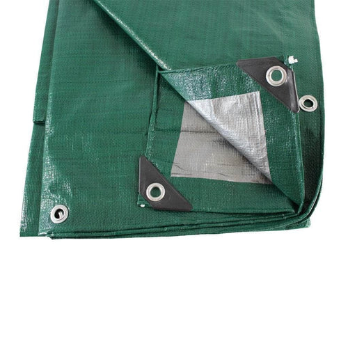6x8 / Green / Silver (8mil thick) SK-PT-GreenSilver-6x8 SGT KNOTS Tarp