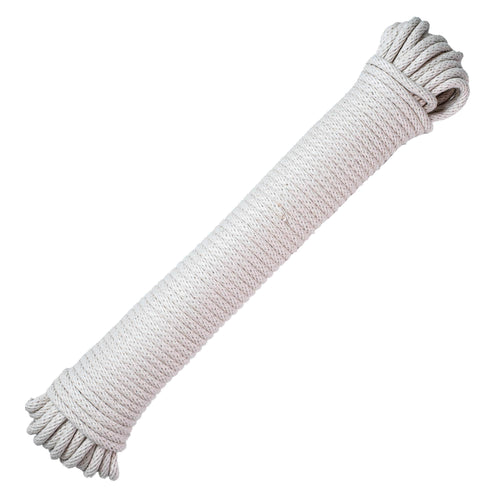 SGT KNOTS Cotton Clothesline - All Purpose Laundry Line Dryer Rope for  Outdoor/Indoor, Crafting & Art Projects (7/32 x 50ft, White)