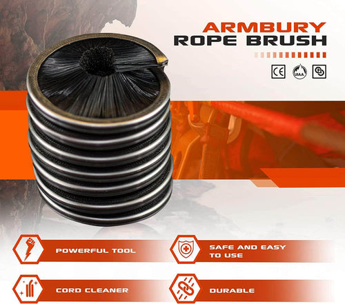 50mm x 50mm / Black ARM-RopeBrush SGT KNOTS Climbing Gear