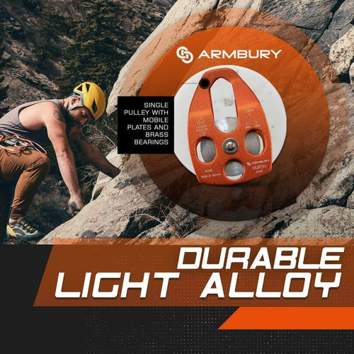 82mm x 127mm ARM-Pull-HurthMobileSingle-Orange ARMBURY Climbing Gear