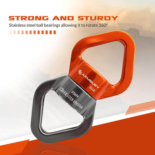 107mm x 114mm / Gray ARM-Rig-Swivel SGT KNOTS Climbing Gear