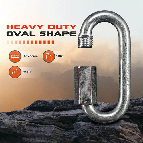 8mm / Silver / Oval 8mm ARM-QLSO-8mm SGT KNOTS Climbing Gear