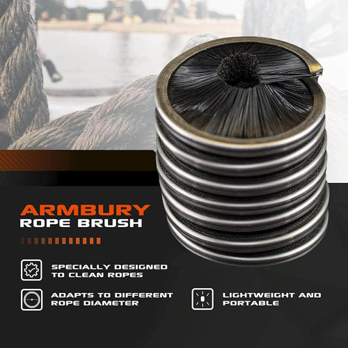 50mm x 50mm / Black ARM-RopeBrush SGT KNOTS Climbing Gear