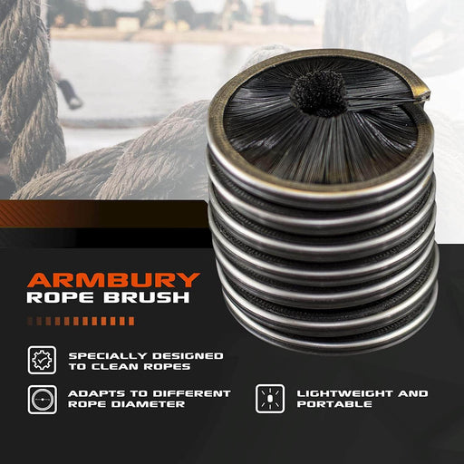 50mm x 50mm / Black ARM-RopeBrush SGT KNOTS Climbing Gear