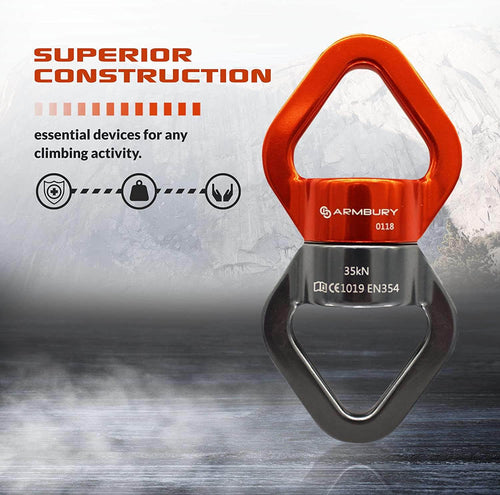 107mm x 114mm / Gray ARM-Rig-Swivel SGT KNOTS Climbing Gear