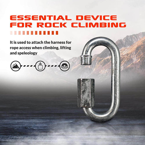 10mm / Silver / Oval 10mm ARM-QLSO-10mm SGT KNOTS Climbing Gear