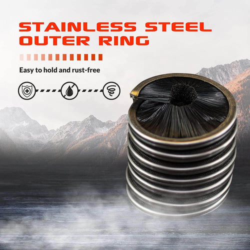 50mm x 50mm / Black ARM-RopeBrush SGT KNOTS Climbing Gear