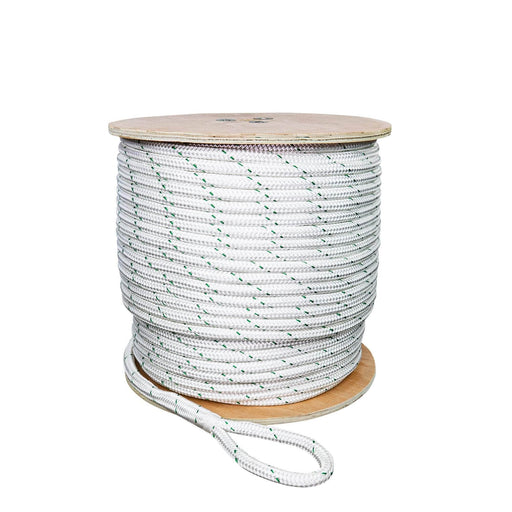 9/16 in / 600 ft / White (May or May Not Include Green Tracer) SK-DBPR-916x600 SGT KNOTS Double Braid Rope