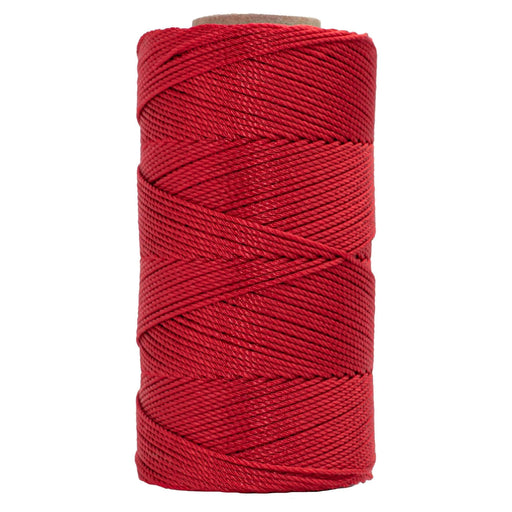 Fibre Craft Macrame Cord RED Twine 3 Ply 144 Feet Rope Twisted