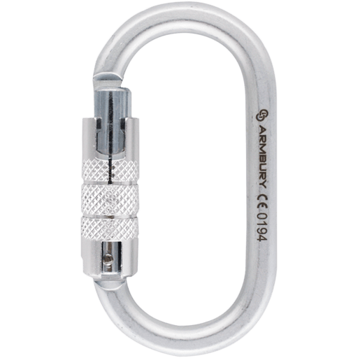 109mm x 58mm / Silver / O Triple ARM-OSteel-TripleLock ARMBURY Climbing Gear