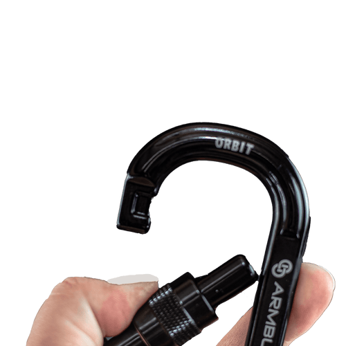 111mm x 62mm / Black / Orbit Screw ARM-Orbit-ScrewLock ARMBURY Climbing Gear