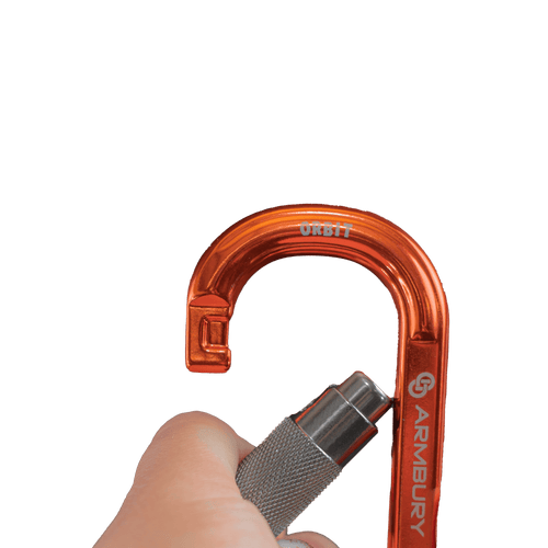 111mm x 62mm / Orange Gray / Orbit Twist ARM-Orbit-TwistLock ARMBURY Climbing Gear