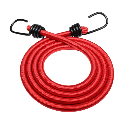Straight bungee cord with 2 steel hooks