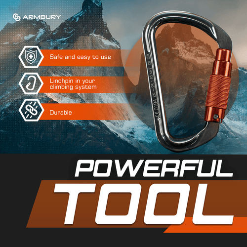 Domes Triple / Gray Orange / 112mm x 75mm ARM-Domes-TripleLock SGT KNOTS Climbing Gear