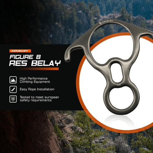 ARM-Belay-Figure8-Gray SGT KNOTS Climbing Gear