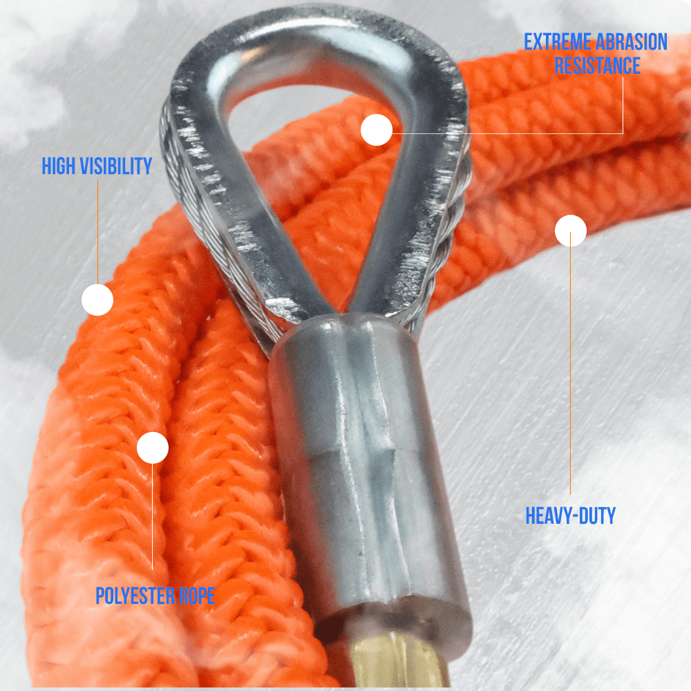 ProClimb Wire Core 1/2" or 5/8" Flip Line Kit w/ Steel or Aluminum